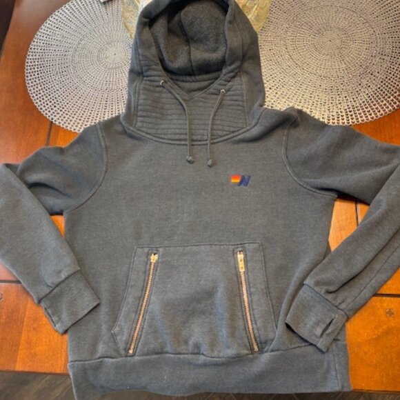 Aviator Nation Ninja Blue Pullover Hoodie Size XS - Picture 7 of 7